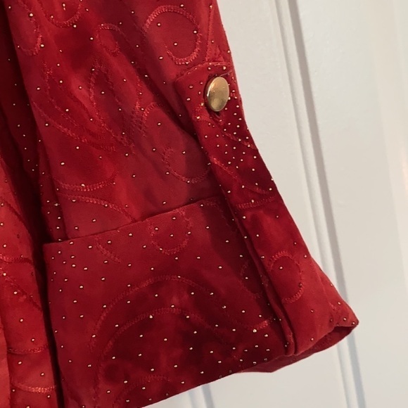 NWT New Directions knit Roll tab Sleeve Top Size Medium - Picture 5 of 10